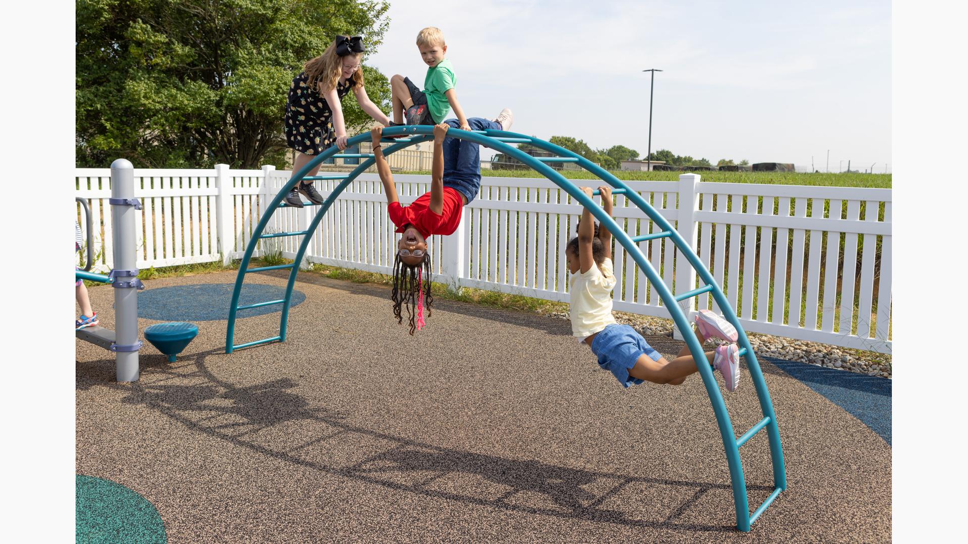 Rainbow Climber - Single Arched Ladder for Kids' Playground