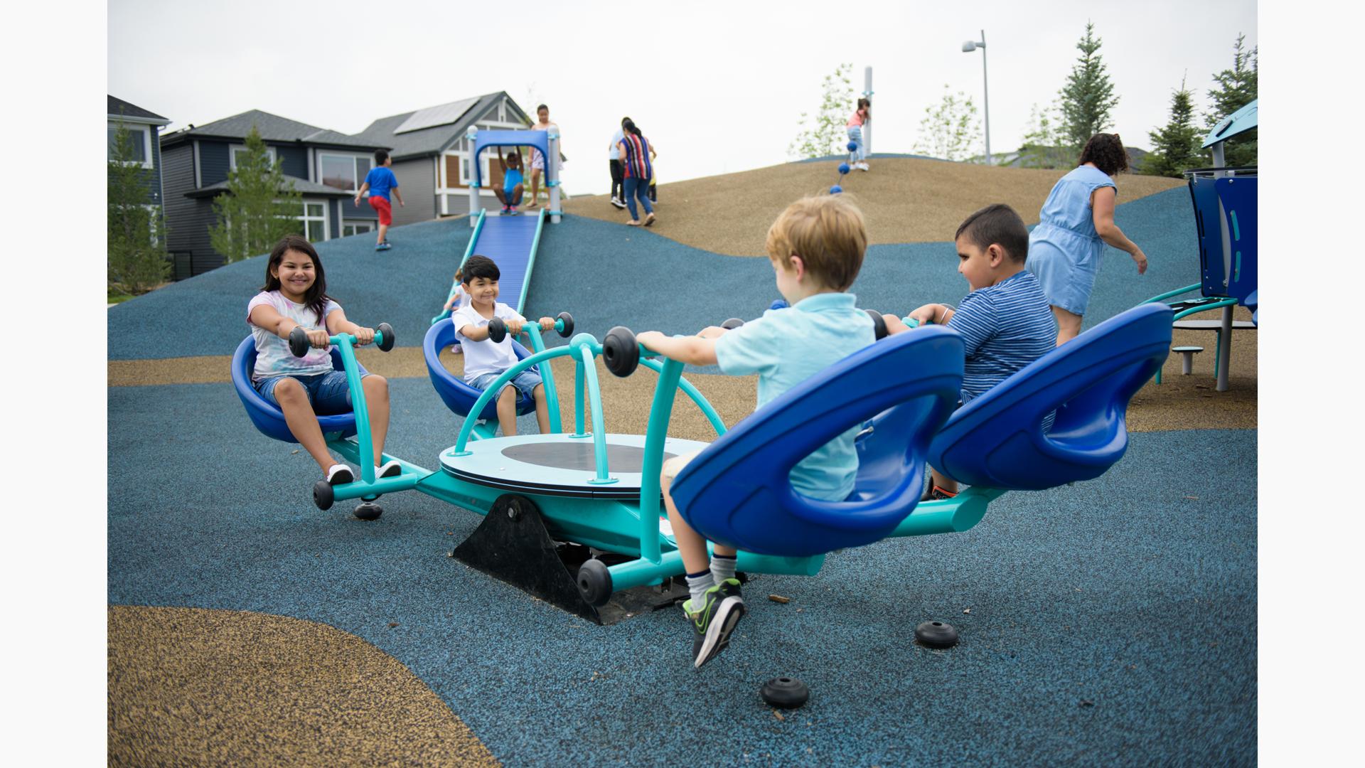 Children playing together on a We-saw™