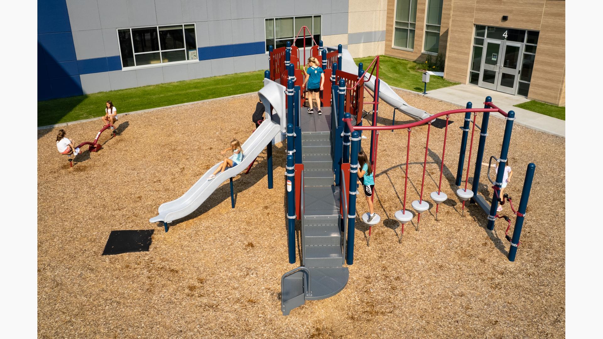 Children playing on Prodeo Academy playground