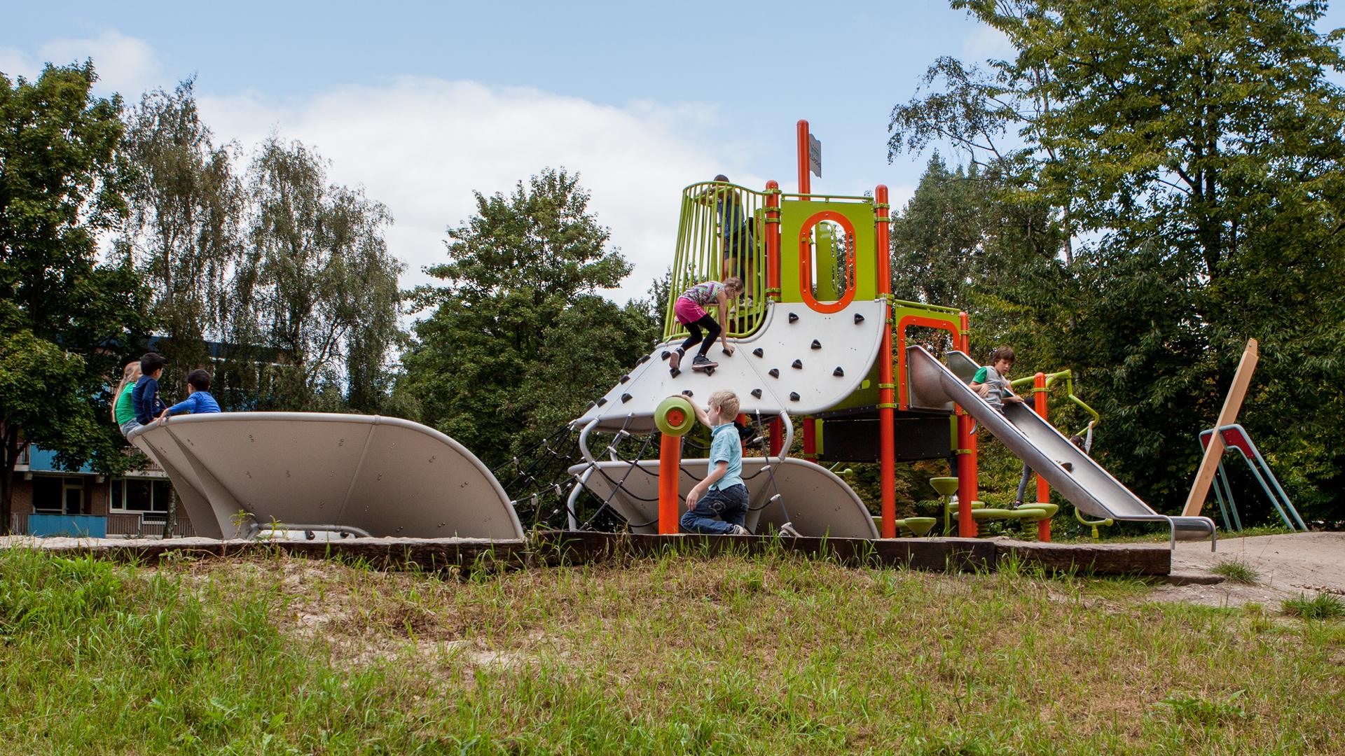 De Zeeslag custom playgroud in Amsterdam Netherlands