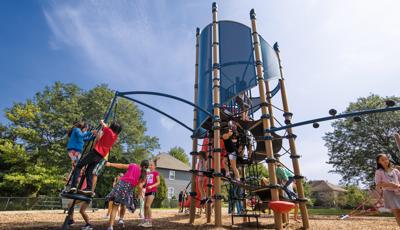 Super Netplex® 8' ft Tower - Slide & Climb Playground