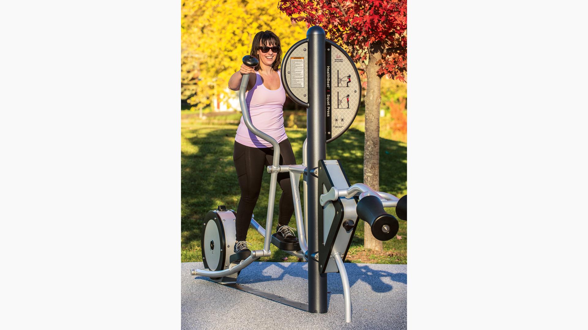 HealthBeat® Elliptical - Outdoor Cross Trainer Exercise