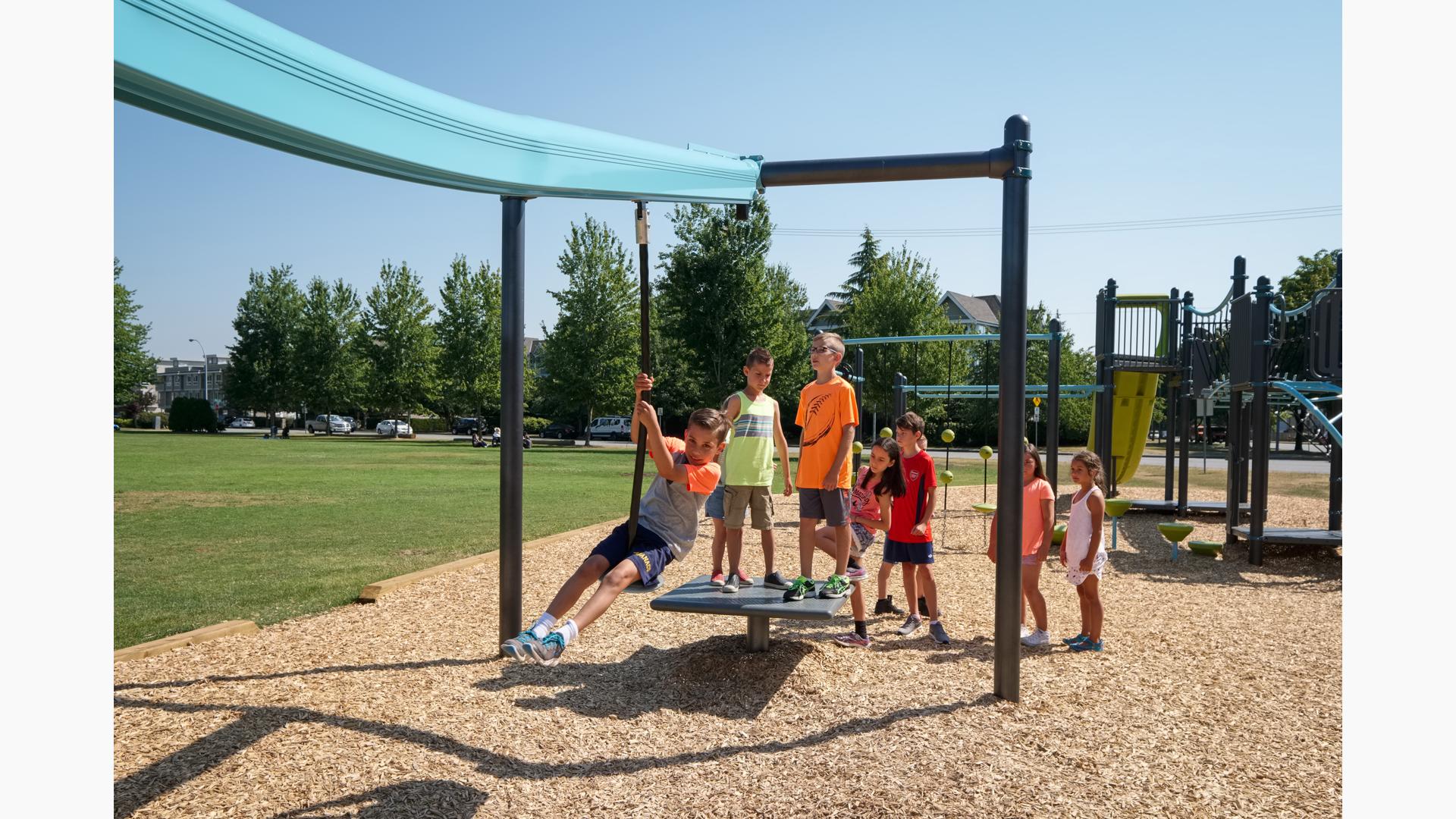 ZipKrooz® - Two-Way Playground Zip Line Offers Nonstop Fun