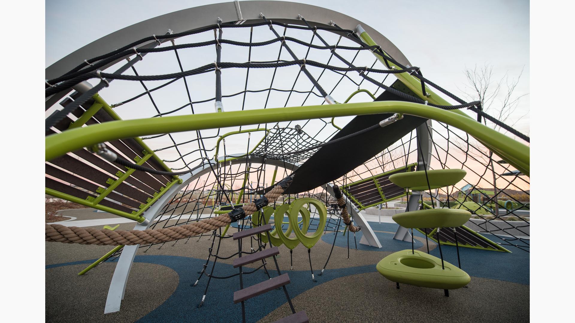 Exercise Made Appealing by Neon!  Outdoor gym, Playground design