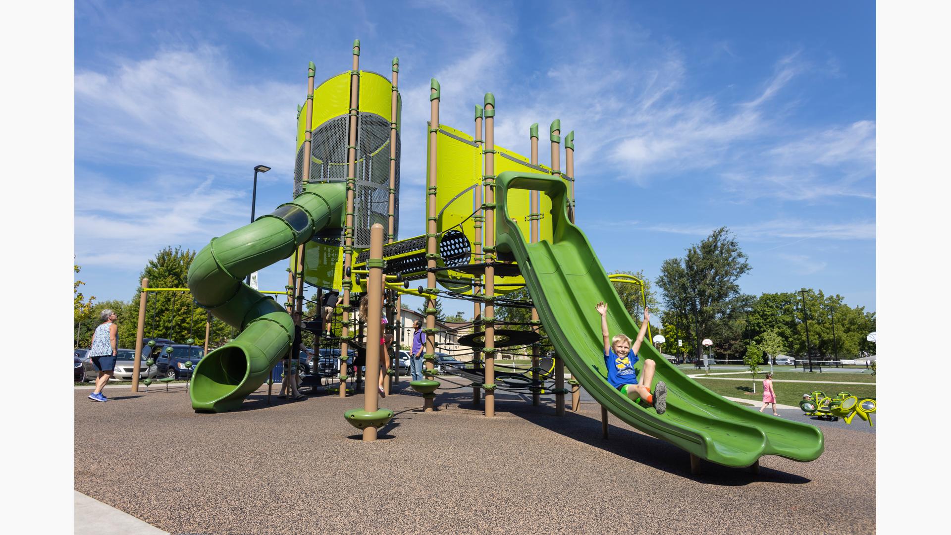 the Grove at Village Park - Double Playground Towers