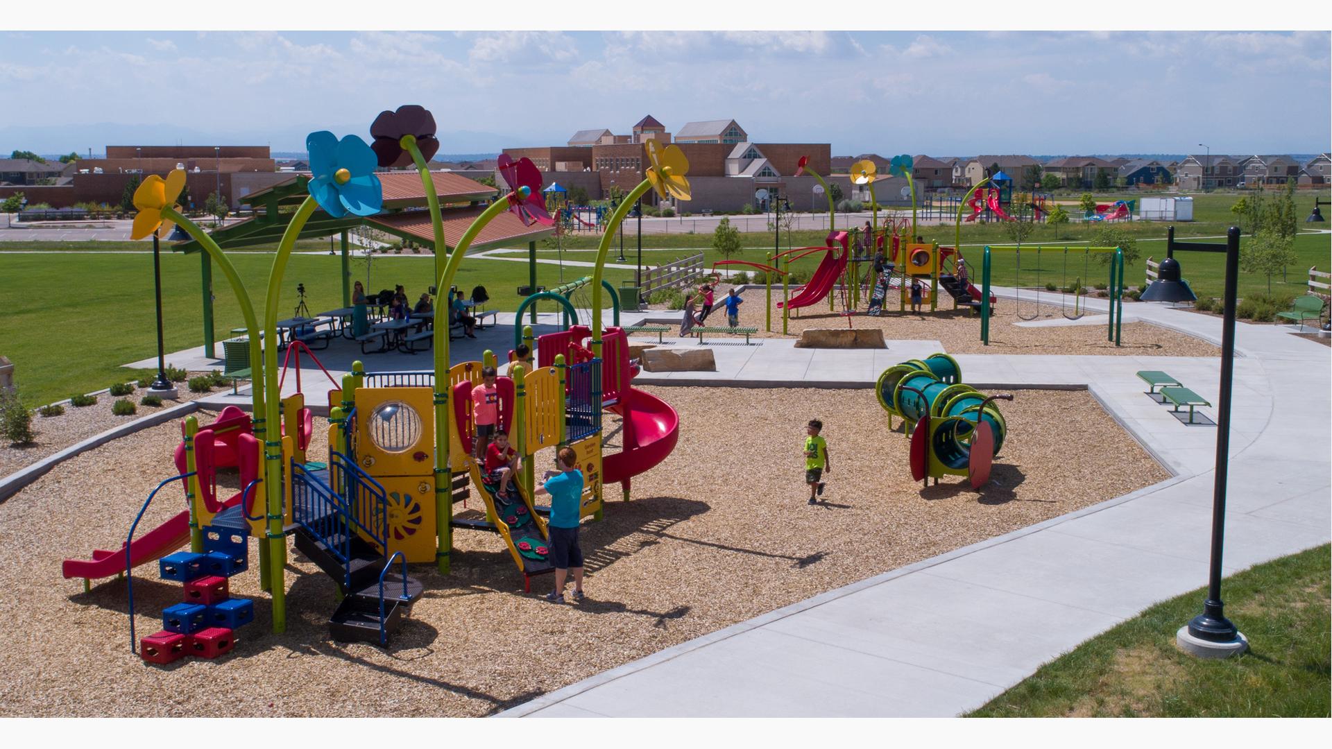 solarpunk city attraction - Playground