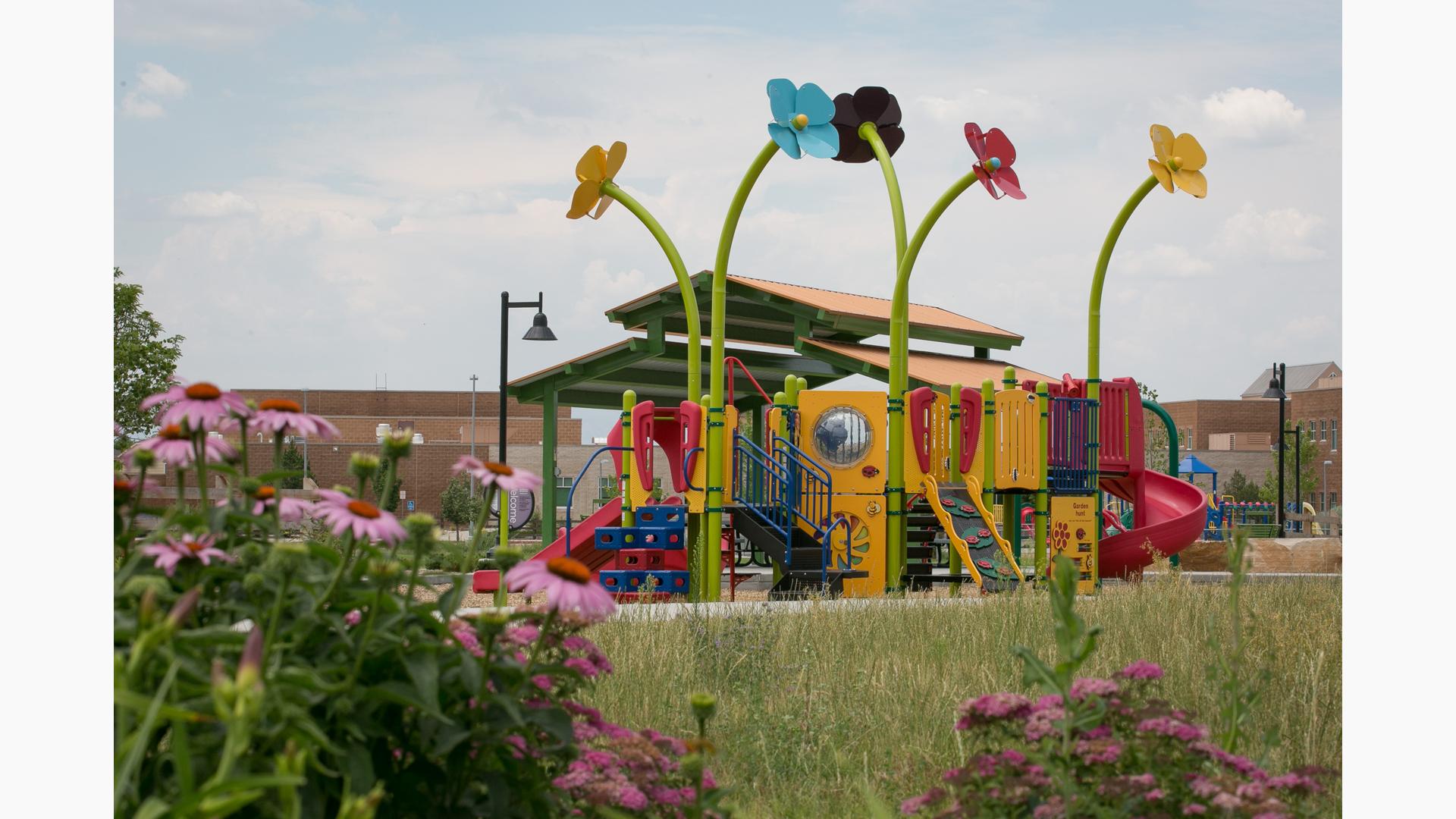 solarpunk city attraction - Playground