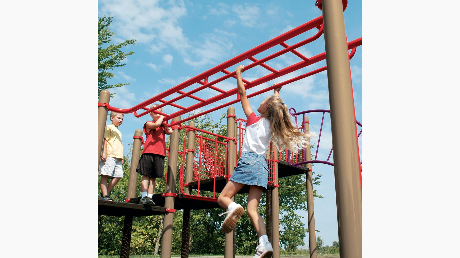 Monkey Bars on a Playground - Fall Height and Playground Safety