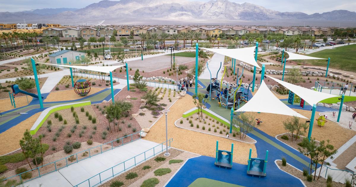 Galaxy Park Beachthemed Playground with Shade Sails!