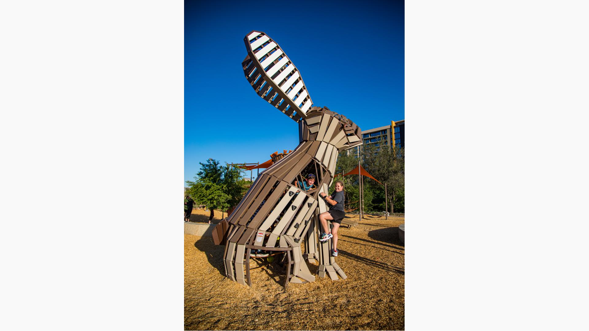 Margaret T. Hance Park - Custom Interactive Animal Play Structures