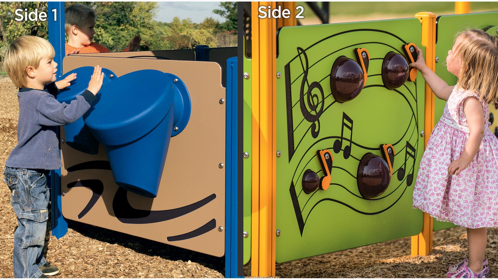 Rock-n-Ring Playground Panel - Musical Playground Element