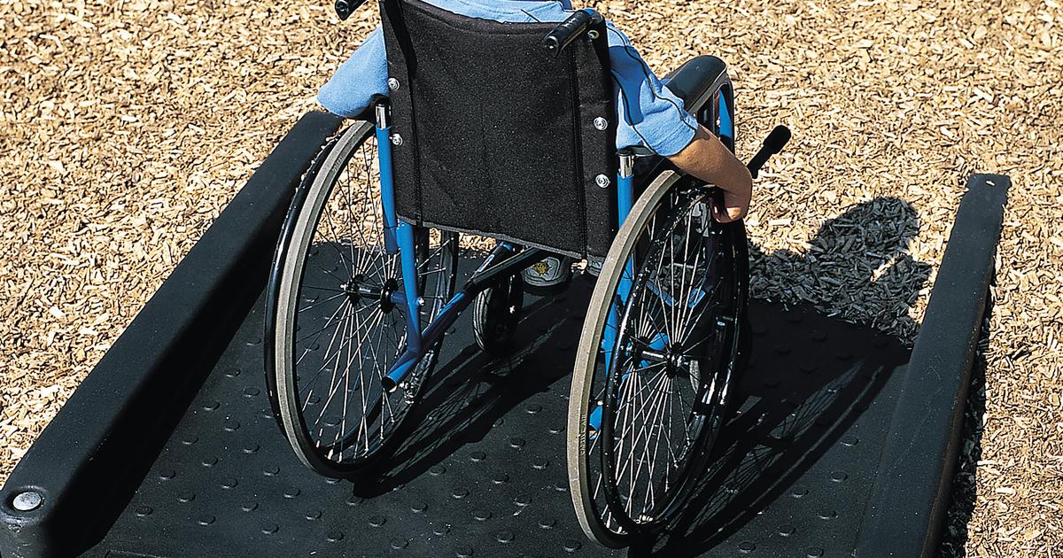 Playground Access Wedge for Handicap Accessibility