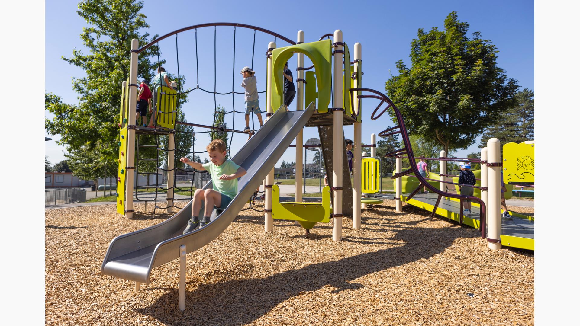 Steel playground on sale equipment