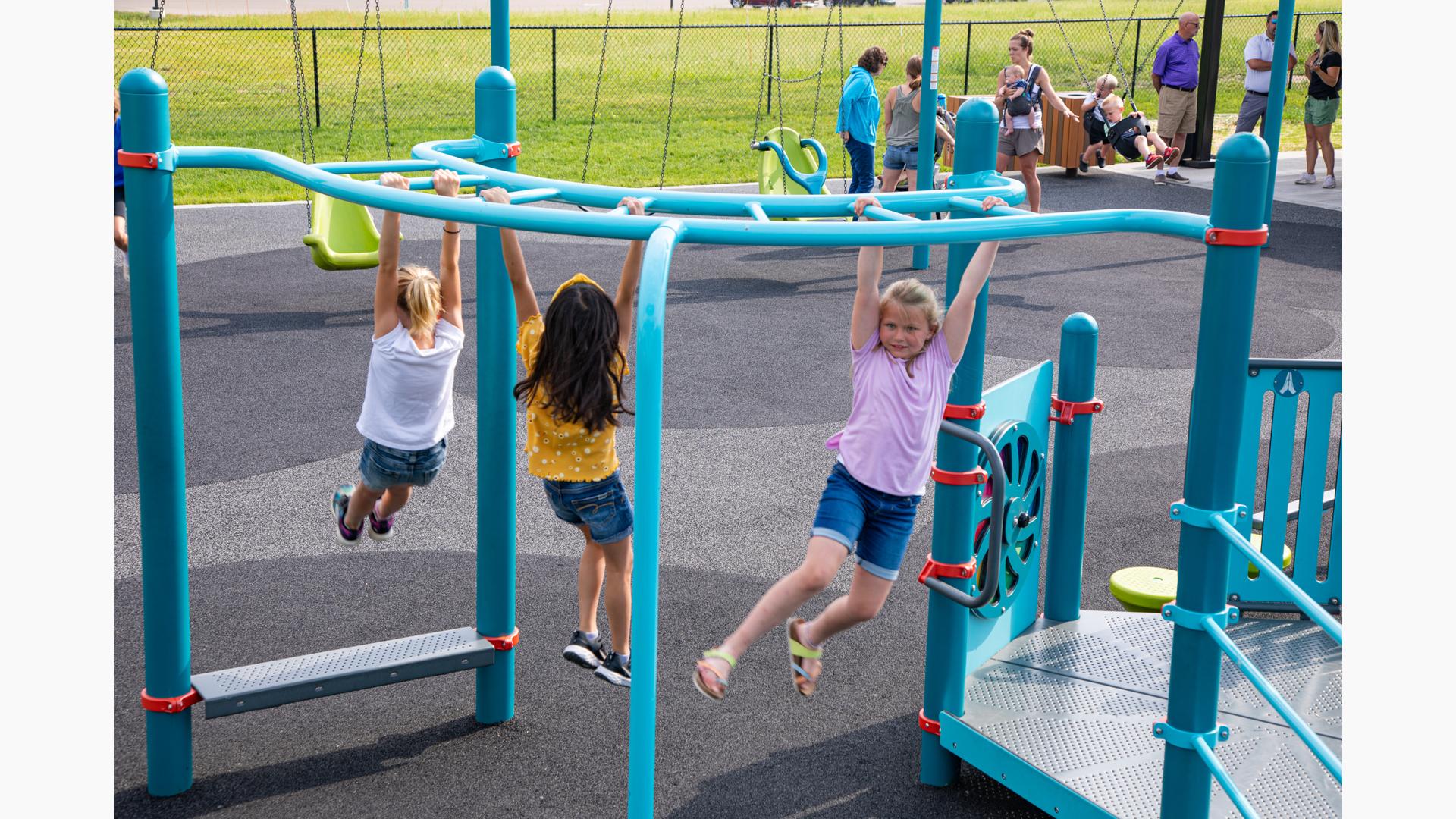 Monkey Bars on a Playground - Fall Height and Playground Safety