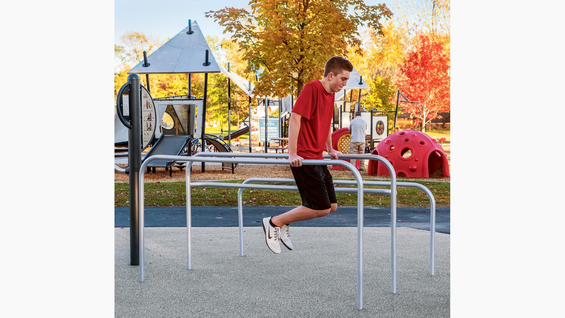 HealthBeat Parallel Bars Fitness Landscape Structures