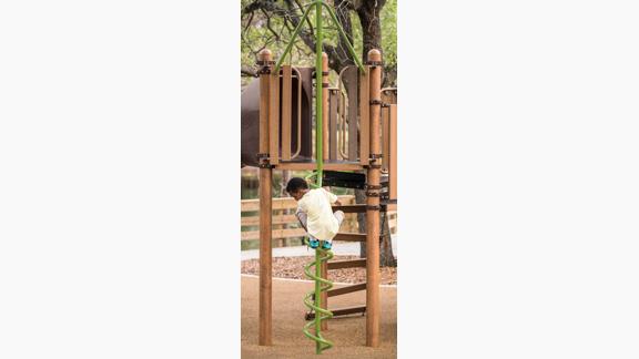 Corkscrew Climber w/Recycled Wood-Grain Handholds