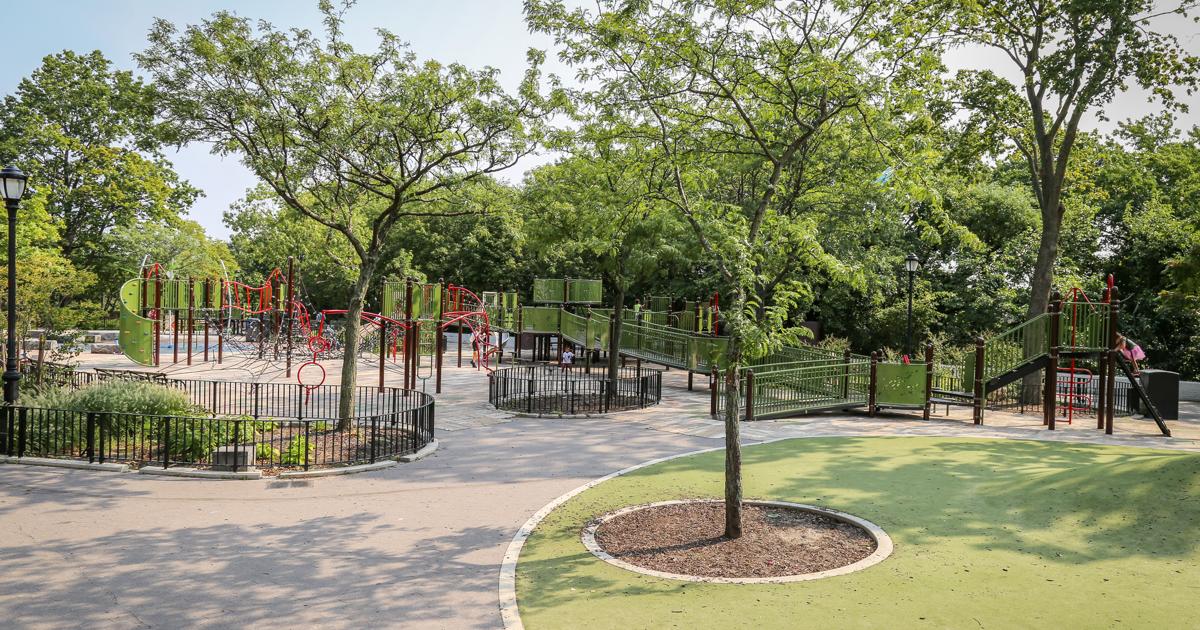 Adventure Playground in Highbridge Park Sprawling Inclusive