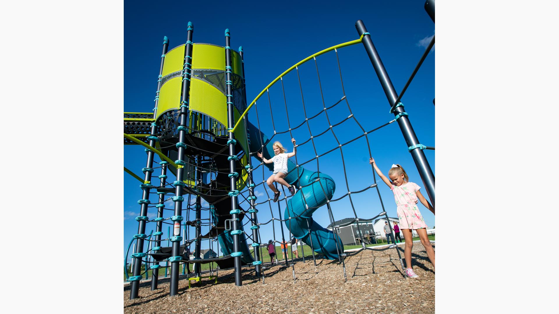 Super Netplex® Double 12' x 12' Playground Towers