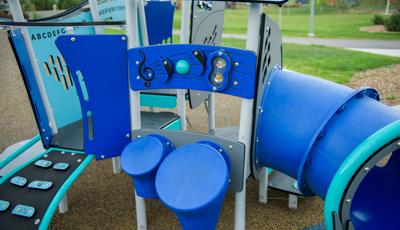 Bongo Panel detail on Motion play structure