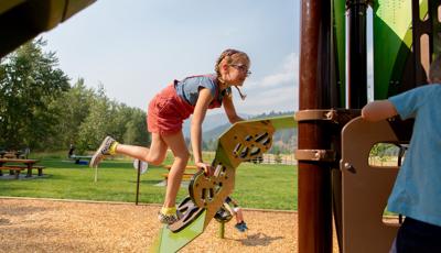 Girl on custom climber