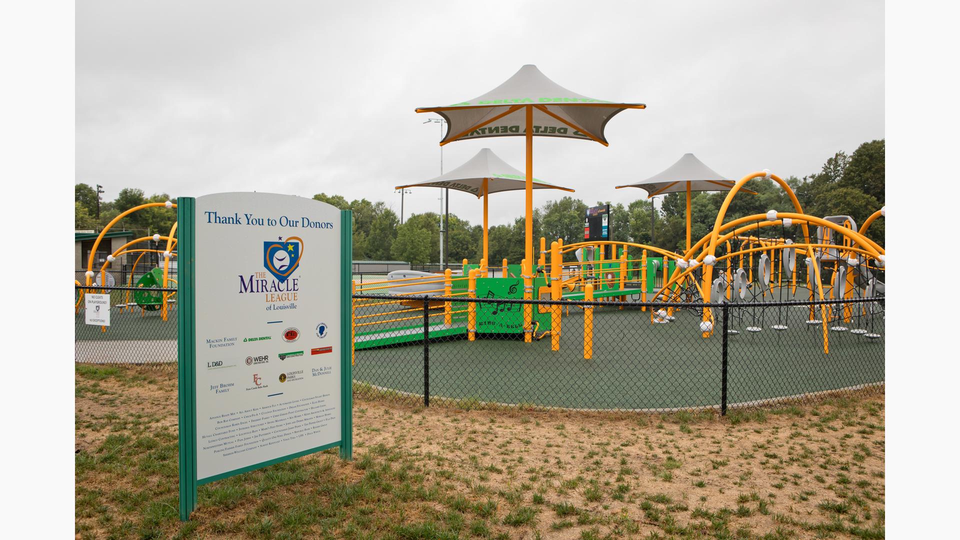 Miracle League of Louisville - Inclusive Playground and Miracle League  Baseball Field