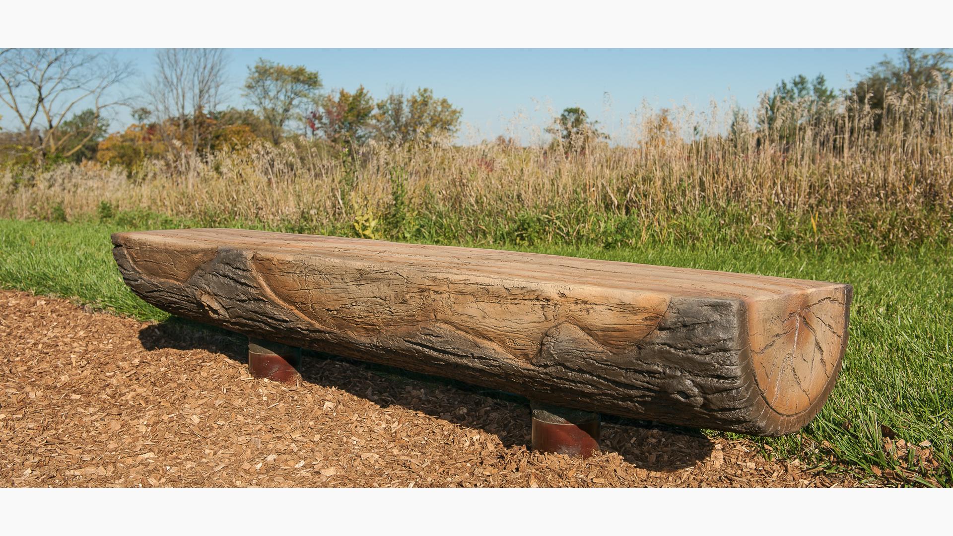 Log Playground Bench Landscape Structures