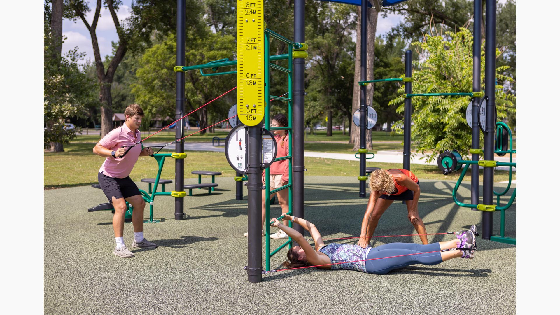 Outdoor Fitness Circuit at Central Park