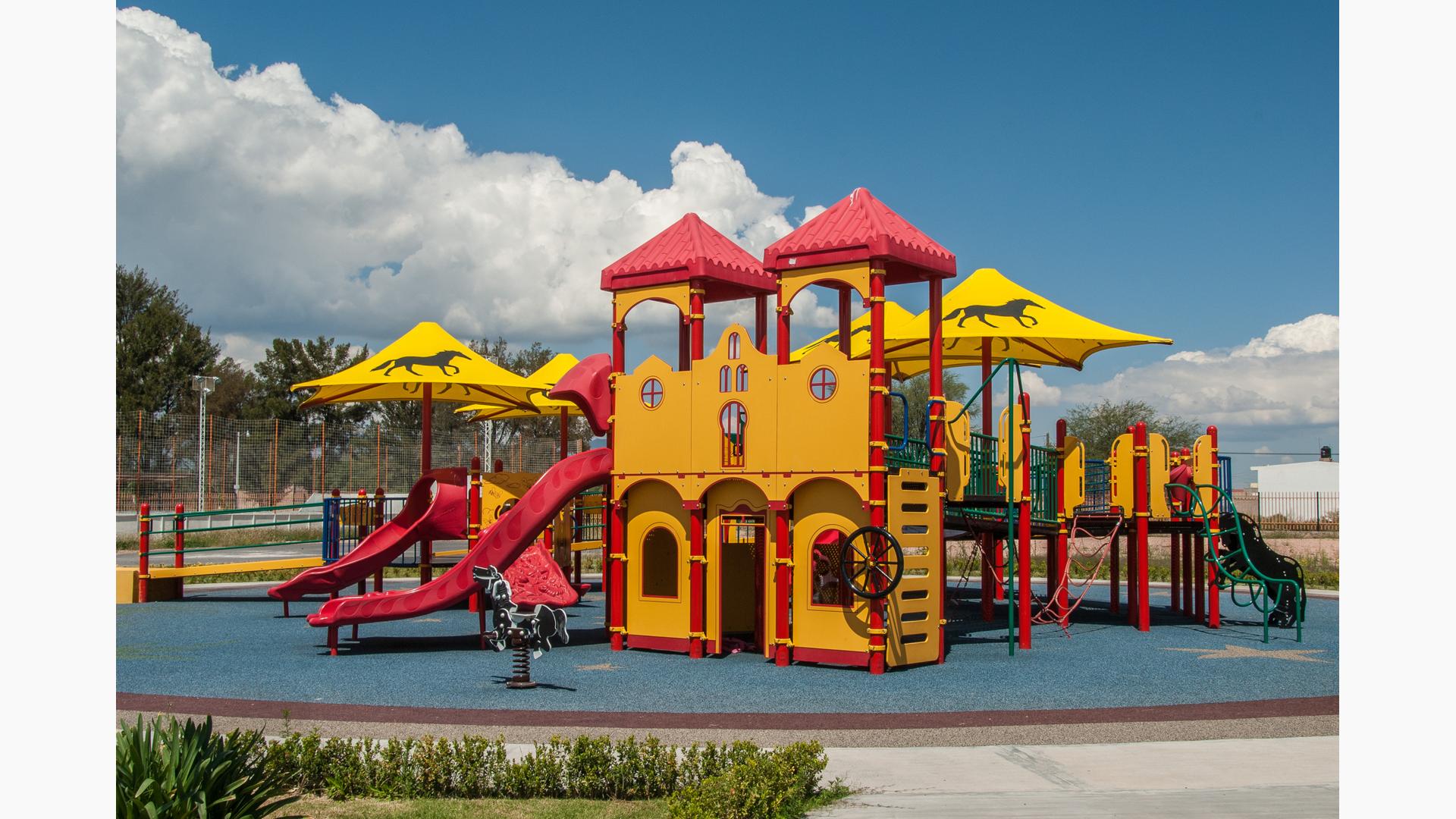 Parque Jerez, Jerez Mexico. This project is the first inclusive playground in Mexico, and was coordinated through Shane’s Inspiration. It features a custom PlayBooster® play structure.