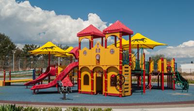 Parque Jerez, Jerez Mexico. This project is the first inclusive playground in Mexico, and was coordinated through Shane’s Inspiration. It features a custom PlayBooster® play structure.