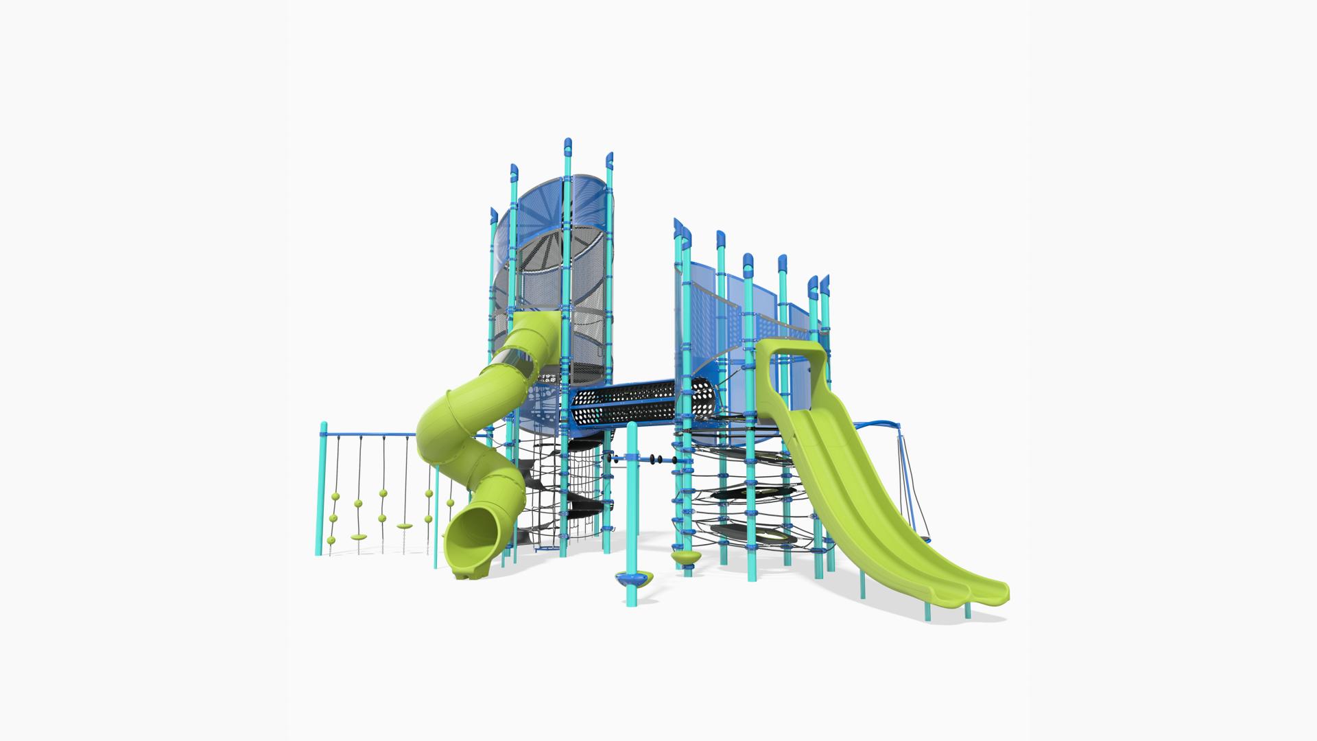 Super Netplex® 8' & 12' Preconfigured Tall Play Structure Super Netplex® 8' & 12' Preconfigured Tall Play Structure