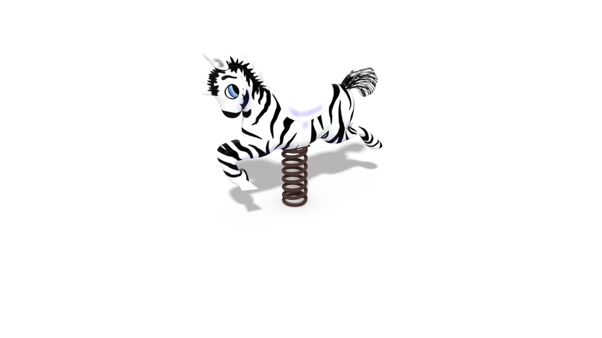 The Whimsy Rider Zebra brings zoo fun to the playground