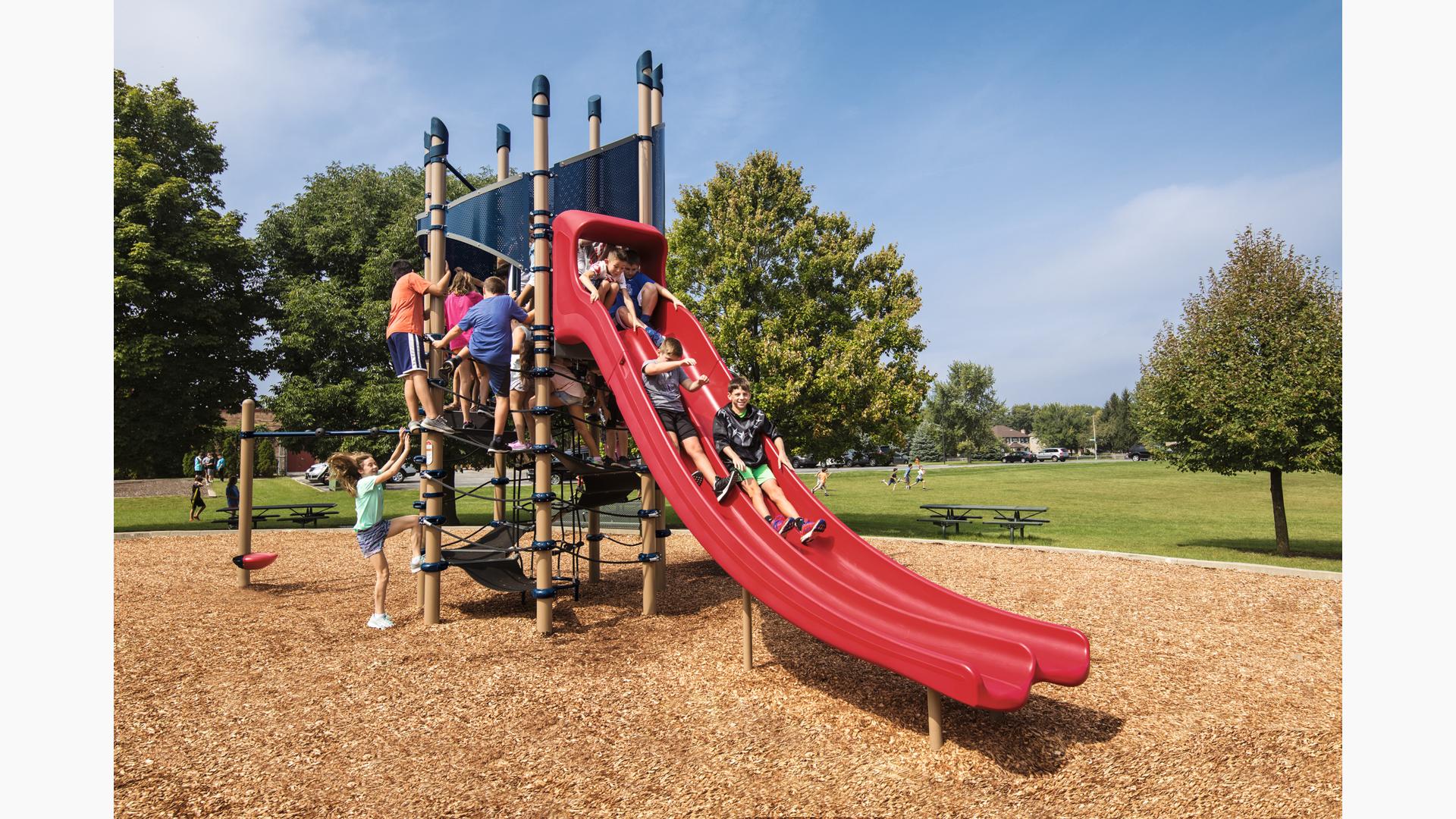 Super Netplex® 8' ft Tower - Slide & Climb Playground Super Netplex® 8' ft Tower - Slide & Climb Playground