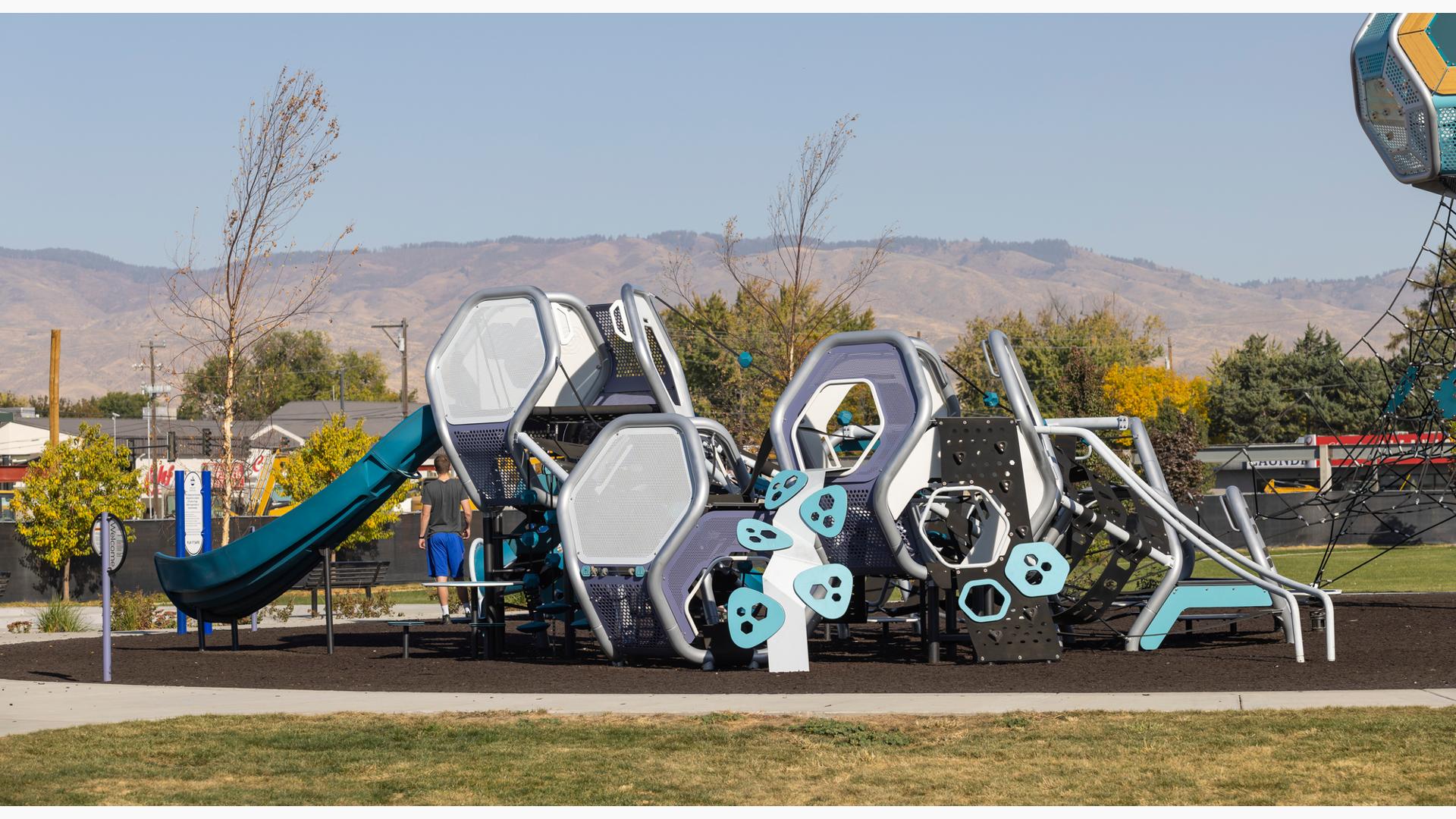 Franklin Park Playground Cubes and Outdoor Fitness Equipment!