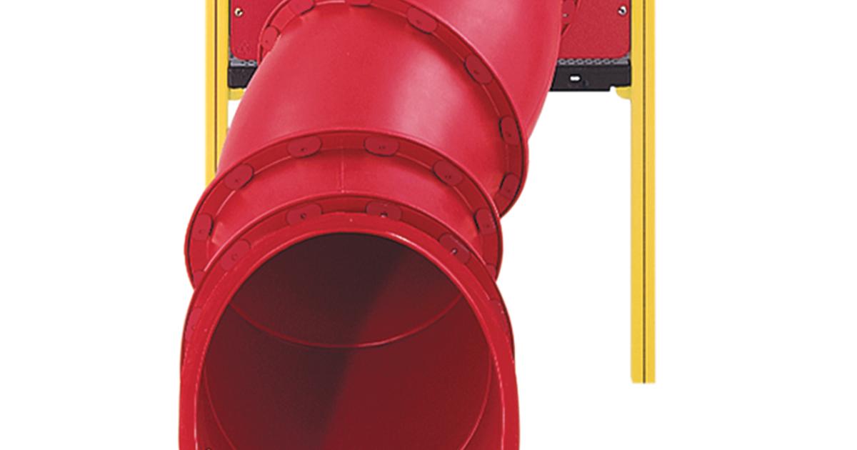 El Slide Curved Tunnel Slide w/ Modular Design Playground